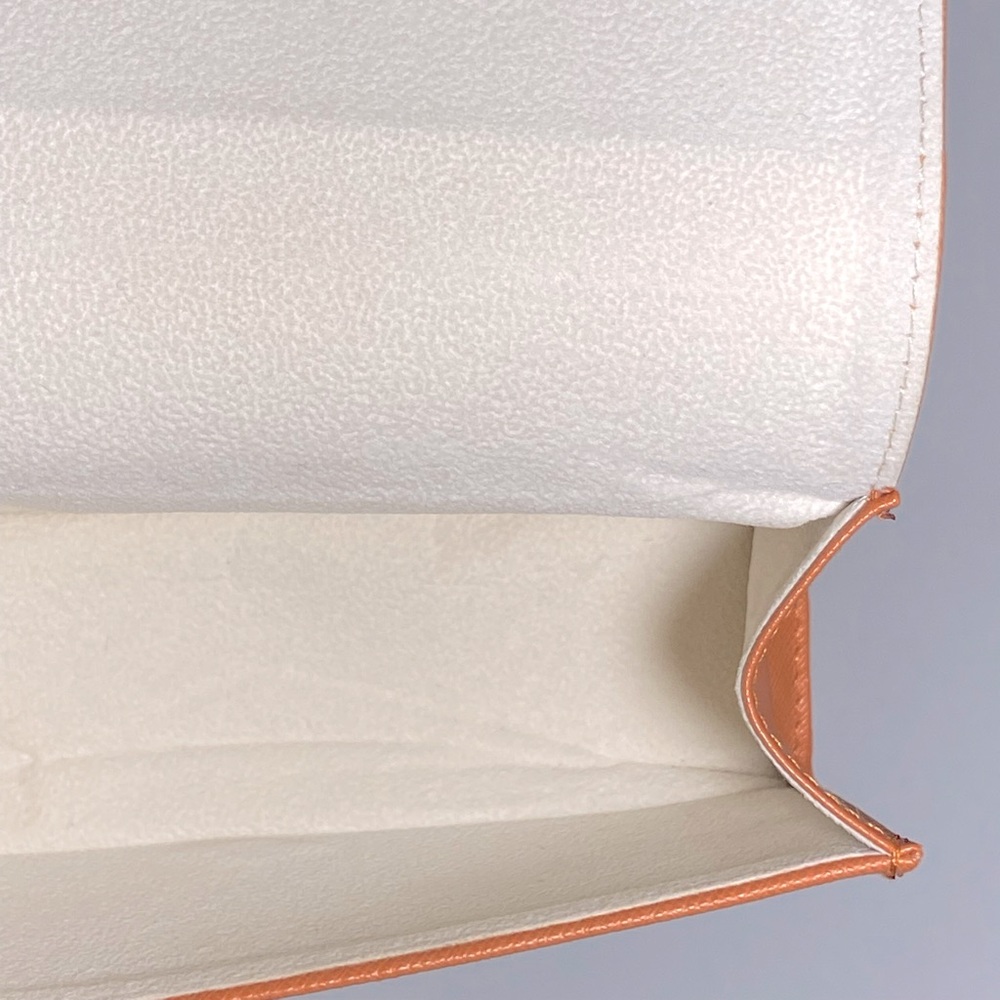 Tory Burch Saffiano Leather Sunglasses Eyeglasses Case Gold Logo with Pouch - Picture 12 of 15